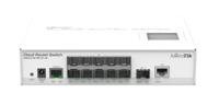 Mikrotik CRS212-1G-10S-1S+IN netwerk-switch L3 Gigabit Ethernet (10/100/1000) Power over Ethernet (PoE) Wit - thumbnail