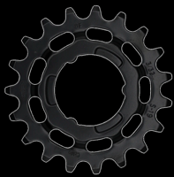 Tandwiel KMC Voor Shimano 19T O-MO Staal 3/32 inch - Zwart - thumbnail