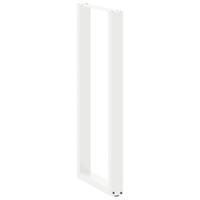 Bartafelpoten 2 st U-vormig 50x(100-101) cm staal wit - thumbnail