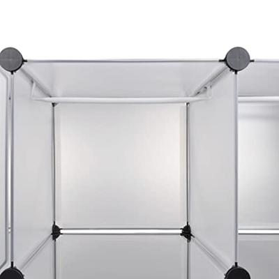 VidaXL Modulaire kast met 18 compartimenten wit 37 x 146 x 180,5 cm