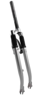 voorvork verend 28 inch hybride 1 inch zilver