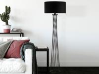 Staande lamp ASTREOS 1 lamp zwart - thumbnail