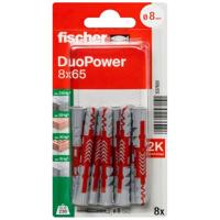 Fischer 537651 DuoPower 8 x 65 K NV Plug 65 mm 8 mm 1 set(s) - thumbnail