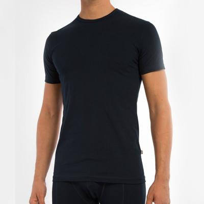Claesens T-shirt O-hals stretch 2-pack blauw