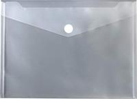 Documentenmap, A4, transparante PP, velcro sluiting, pak van 10 stuks - thumbnail