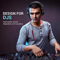 OneOdio A71M Over Ear headset Kabel Stereo Zwart High-Resolution Audio, Ruisonderdrukking (microfoon) Headset, Zwenkbare oorschelpen DJ - thumbnail