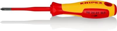 Knipex Plus/minus schroevendraaier VDE Grootte PH 1 Koplengte: 80 mm - thumbnail