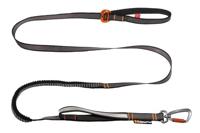 Non-stop dogwear® Hondenlijn Touring Bungee, black/orange, Maat: 13mm - thumbnail
