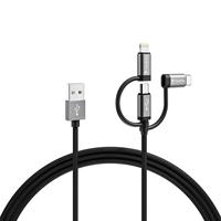 Varta USB-kabel USB-A stekker, USB-micro-B stekker, USB-C stekker, Apple Lightning stekker 2.00 m Meerdere kleuren 57937101111 - thumbnail