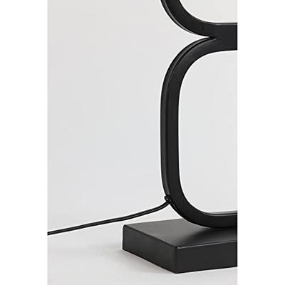 Light & Living Tafellamp 'Lutika' 46cm, kleur Mat Zwart (excl. kap)