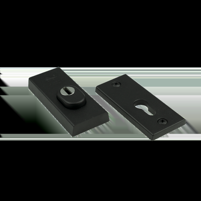 AMI veiligheids cilinderrozetten 115/15 - SKG*** met kerntrek - deurdikte 38/42 mm - zwart - 739700