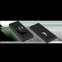 AMI veiligheids cilinderrozetten 115/15 - SKG*** met kerntrek - deurdikte 38/42 mm - zwart - 739700 - thumbnail