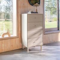 Zuiver Ladekast 'Morning' Acaciahout en rotan, Met 4 laden - thumbnail