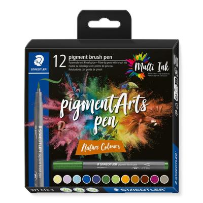 Staedtler pigment brush pen Nature Colour 371 C12-3 Fineliner Gekleurd, Natuur 12 stuk(s) Staedtler pigment brush pen Nature Colour 371 C12-3 Fineliner Gekleurd, Natuur 12 stuk(s)
