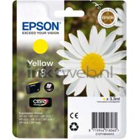 Compatibele inktcartridge Epson Cartucho Epson 18 amarillo Geel - thumbnail
