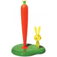 Alessi Bunny & Carrot Keukenrolhouder kunststof groen - thumbnail