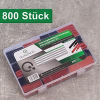 Quadrios 1905CA062 Krimpkous assortiment Zwart, Rood 800 onderdelen - thumbnail