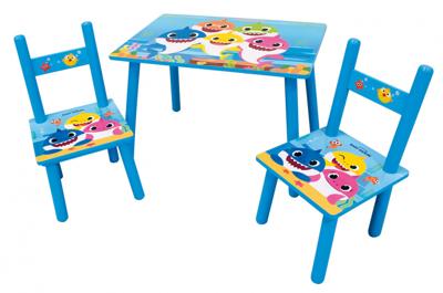 Set met kindertafel en stoelen Fun House BABY SHARK
