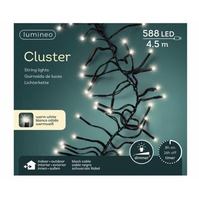 Lumineo clusterverlichting 5,5m 588led warm wit