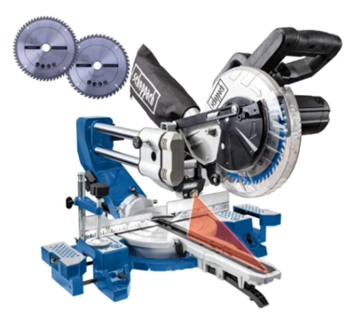 Scheppach HM80DB Afkort- en verstekzaag | trekfunctie | 210mm | 1500W