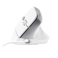 Trust BAYO II ERGONOMIC Muis Kabelgebonden Optisch Wit 6 Toetsen 2400 dpi Geïntegreerd scrollwiel - thumbnail