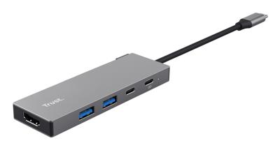 Trust Dalyx USB-combi-hub Grijs