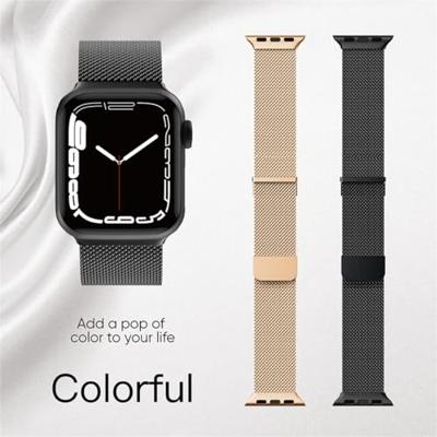 Milanese band - Sterrenlicht / Starlight - Extra sterke magneet - Geschikt voor Apple Watch 38mm / 40mm / 41mm / 42mm
