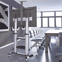 LogiLink BP0084 TV-wagen In hoogte verstelbaar 152,4 cm (60) - 254,0 cm (100) In hoogte verstelbaar, Staand, Vloerstandaard - thumbnail