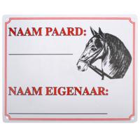 Bord: naam paard + afbeelding - thumbnail