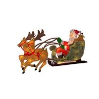 Raamsilhouet Kerstslee 20 LED 45x28cm - thumbnail