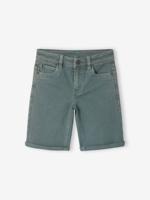 Bermuda jongens 5 zakken smaragdgroen - thumbnail