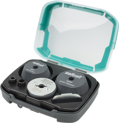 Wolfcraft set hulpstukken | voor het vergroten van gaten | 3-delig | 1 set - 5953000