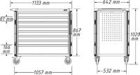 HAZET Gereedschapwagen Assistent 179NXXL-8D/3 - 3-delig - Laden, ondiep: 7× 81 x 870 x 522 mm - Laden, diep: 1× 166 x 870 x 522 mm - thumbnail