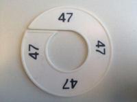 Maatring wit/zwart 47 - thumbnail