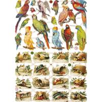 Creativ Company Vintage plaatjes, vogels, vel 16,5x23,5 cm, 2 vel/ 1 doos - thumbnail