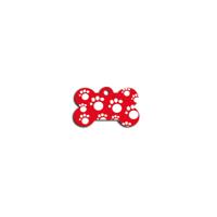 Naamplaatje voor halsband Imarc Bone Rood - thumbnail