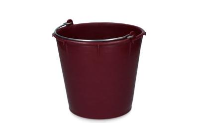 Emmer 7 ltr met beugel bordeaux