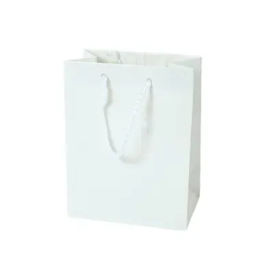 Geschenktas met koord S wit 14 cm | 60 stuks