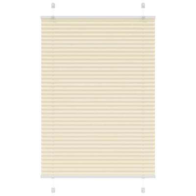 VidaXL Plissé rolgordijn 85x100 cm stofbreedte 84,4 cm polyester crème VidaXL Plissé rolgordijn 85x100 cm stofbreedte 84,4 cm polyester crème
