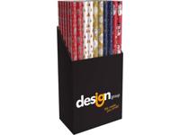 Inpakpapier Kerst metallic 150x70cm assorti - thumbnail