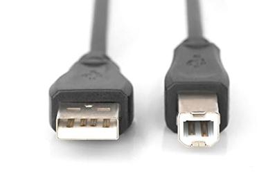 Digitus AK-300105-010-S USB-kabel USB 2.0 USB-A stekker, USB-B stekker 1.00 m Zwart Rond, Afgeschermd (dubbel) Digitus AK-300105-010-S USB-kabel USB 2.0 USB-A stekker, USB-B stekker 1.00 m Zwart Rond, Afgeschermd (dubbel)