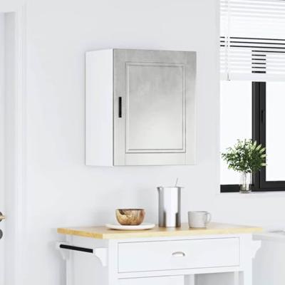 Keukenwandkast Porto bewerkt hout betongrijs