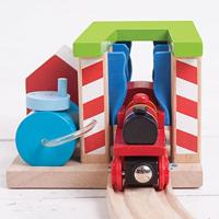 Bigjigs houten rails wasstraat voor treinen - thumbnail
