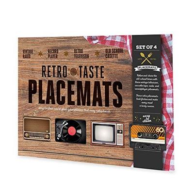 Retro Placemat - Vintage - Set van 4 - 45x28cm