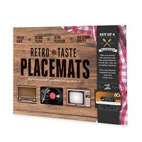 Retro Placemat - Vintage - Set van 4 - 45x28cm - thumbnail