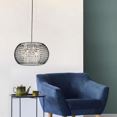 Searchlight Design hanglampCage Ø 35cm - 9094-4BK