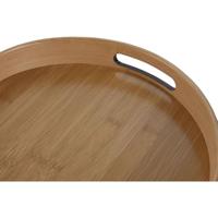 Snackdienblad Home ESPRIT Zwart Natuurlijk Modern 30 x 30 x 5 cm - thumbnail