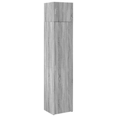 Opbergkast smal 45x42,5x225 cm bewerkt hout grijs sonoma eiken - thumbnail