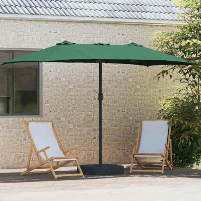 Tuinparasol Groen 385 x 209 x 244 cm Stof Tuinparasol Groen 385 x 209 x 244 cm Stof