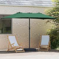 Tuinparasol Groen 385 x 209 x 244 cm Stof - thumbnail